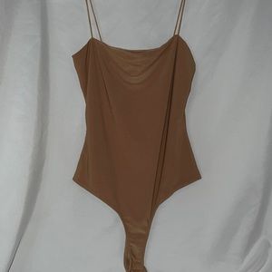 S brown bodysuit